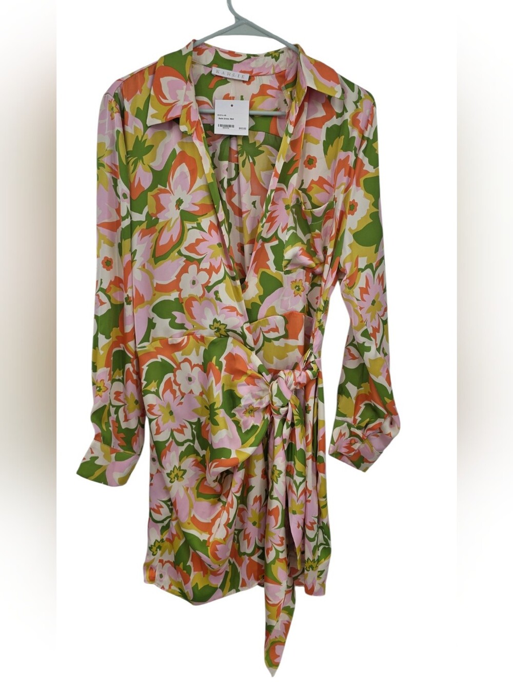 New Karlie Satin Mini Dress Medium
